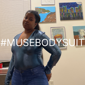 #MUSEBODYSUIT Long Sleeve Deep V Bodysuit Digital Pattern | US 2-14 | PDF Printable Instant Download Sewing Patterns